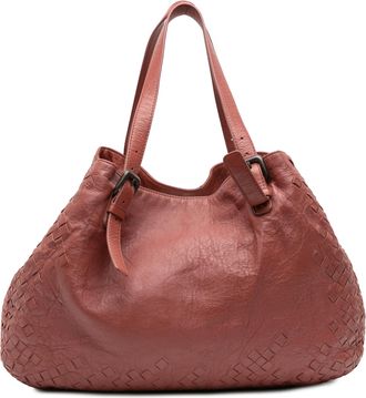 Bottega Veneta Pre-owned Womens Woven Leather Handbag - Brown - One Size