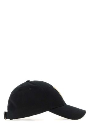 Saint Laurent COTTON Cotton Logo-Embroidered Baseball Cap - Black