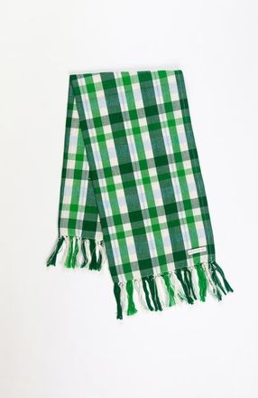 Archive New York Festive Handwoven Plaid Cotton Kitchen Towel in Green at Nordstrom