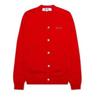Comme Des Garçons Cardigan Double Emblem Red AZ-N058-051-5