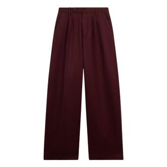 GCDS Gcds - Sartorial Broeken - Heren - Broeken - Rood - Maat: XL Wol