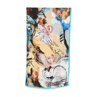 Vivienne Westwood Silky Scarves, female, Multicolor, Size: ONE SIZE Free World Square 90x90