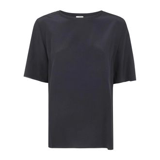 Joseph T-shirt met ronde hals - Dames - T-shirts - Zwart - L - Tops