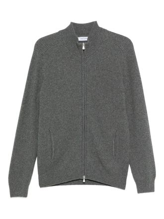 Gran Sasso ribbed zip-up cardigan - men - Fabric - 50 - Grey