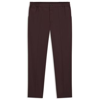 HUGO BOSS Slim-fit trousers in wool-blend poplin