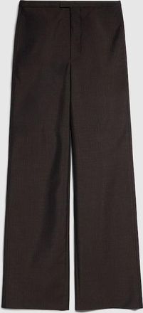 Gucci Pinstripe Wool Mohair Pants, Brown, Ready-to-wear