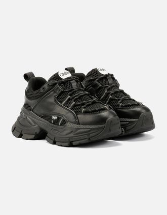 Buffalo Womens Buffalo Saturn Lace Womens Black Trainers - Size: 3