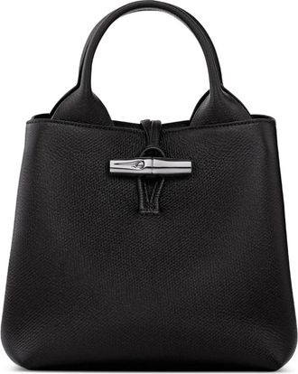 Longchamp Borsa tote Le Roseau piccola - Nero