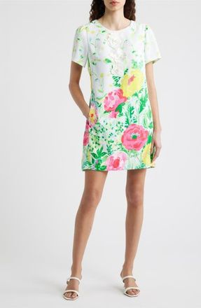 Lilly Pulitzer Edita Floral Shift Dress in Multi Poppy Party at Nordstrom, Size 10