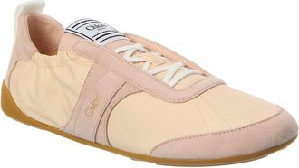 Chlo&eacute; Kick Nylon & Suede Sneaker