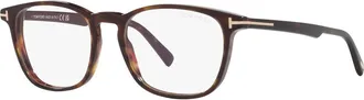 Tom Ford 52mm Square optical glasses in Tortoise at Nordstrom