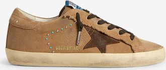 Golden Goose Wildledersneakers mit Fransen und Cabochons Super-Star Classic