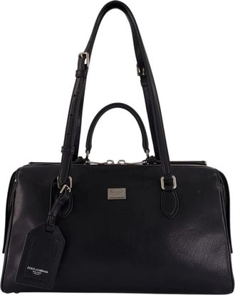 Dolce & Gabbana Vittoria Tas - Dames - Handtassen - Zwart - ONE Size - Leer - Tassen