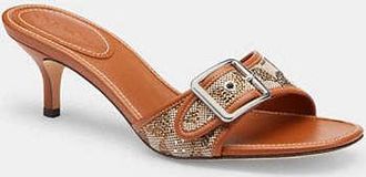Coach Margot Sandal In Crystal Signature Jacquard