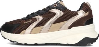 Maruti Bruine Sneakers Dora voor dames - Dames - Sneakers - Veelkleurig - 37 EU - Wol - Schoenen