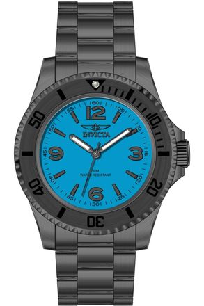 Invicta Specialty 69716 Herenhorloge - Quartz Uurwerk - Roestvrij Staal met Blauwe Wijzerplaat - 40 mm