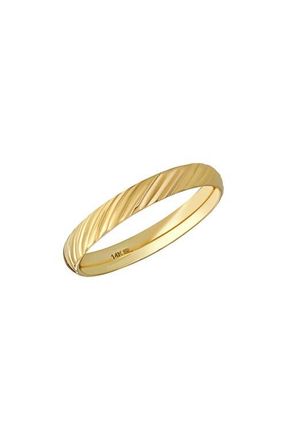 Bony Levy 14K Gold Stacking Ring in 14K Yellow Gold at Nordstrom, Size 8