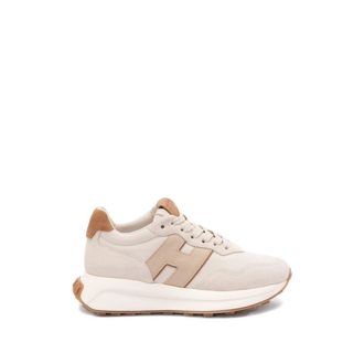 Hogan Sneakers, female, Beige, Size: 6 1/2 US H641 Leather Sneakers