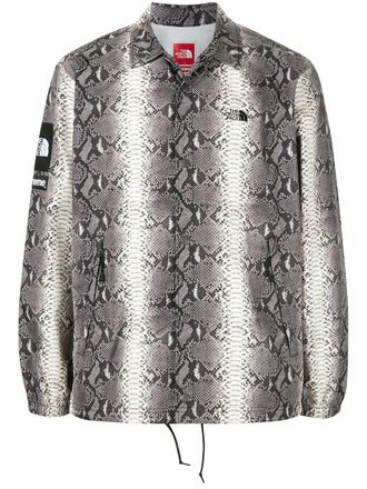 SUPREME x The North Face snakeskin-print taped seam jacket - Multicolour