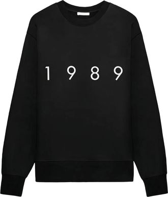 1989 STUDIO Felpa con stampa logo - Nero