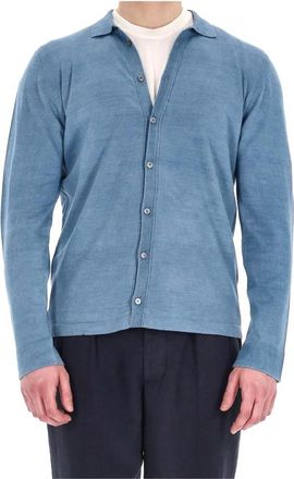 Drumohr Denim Overhemd Lange Mouw - Heren - Vesten - Blauw - M - Denim - Truien & Vesten