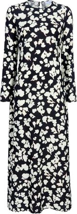 Proenza Schouler Abito Waverly a fiori - Nero