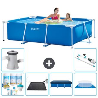 Intex Piscina Con Estructura Rectangular - 220x150x60 Cm - 7-piezas S21103