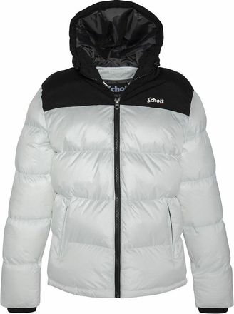 Schott NYC Bicolor donsjas met kap UTAH 2