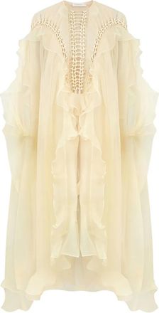 Zimmermann Abito asimmetrico Billow - Giallo