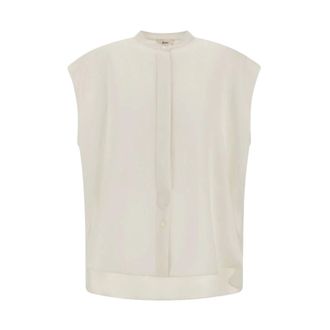 Herno Blouses, female, White, Size: XL Blouse