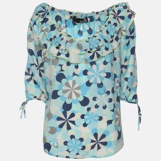 Love Moschino Multicolor Printed Silk Top