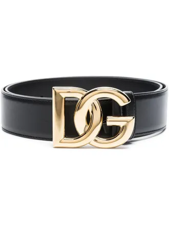 Dolce & Gabbana DG Logo Ledergürtel