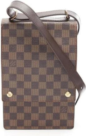 Louis Vuitton Pre-owned Cross Body Bags, female, Brown, Size: ONE SIZE Pre-owned Canvas shoulder-bags