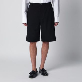 Jacquemus Black Camargue cotton canvas shorts