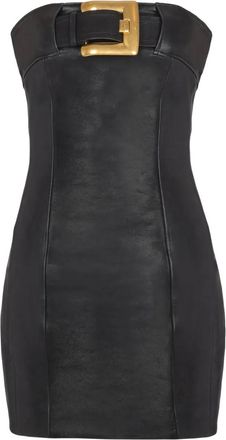 Balmain Jurk verfraaid met gesp - Zwart