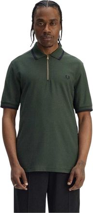Fred Perry Heren Ritssluiting Polo Shirt (Hofgroen)