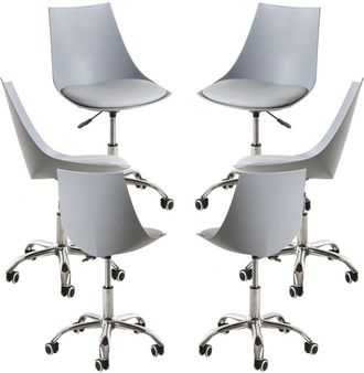 Regalos Miguel Regalos Miguel - Packs Sillas - Pack 6 Sillas Blok Office - Gris Claro