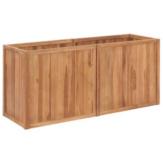 vidaXL Arriate De Madera Maciza De Teca 150x50x70 Cm Vidaxl