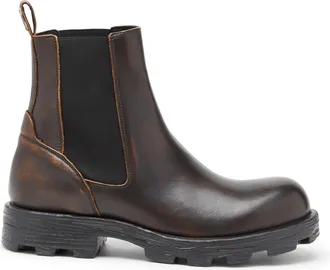 Diesel D-Hammer-Chelsea boots in brushed leather - Boots - Man - Brown