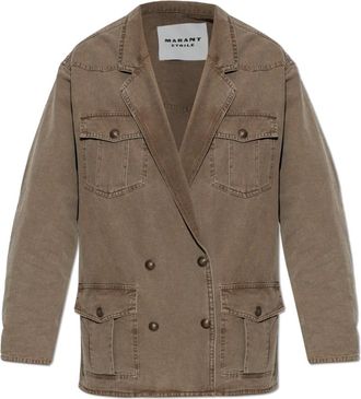 Isabel Marant Denim Jackets, female, Brown, Size: XS Nevala Denim Blazer