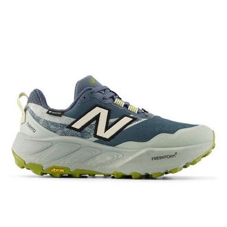 New Balance Womens Hierro v9 Gore-Tex in Blue/Black Synthetic, size 3.5 Narrow