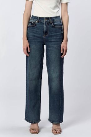 Dear John Denim Holly Wide Leg Jeans In Fernstone