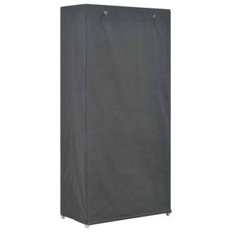Berkfield Home Decorative 3-Tier Wardrobe Grey 79x40x170 cm Fabric | Size: 79 x 40 x 170 cm