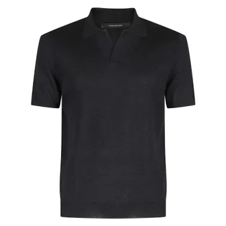 Tagliatore Polo Shirts, male, Black, Size: 3XL Polo Shirts