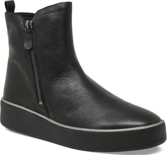 Ziera Womens Zolio W Boots In Black Leather/ Black Sole
