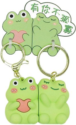 Generic Magnetic Matching Keychain | 2X Cartoon Animal Bag Pendant - Backpack Accessory, Purse Charm for Best Friend Wife Husband