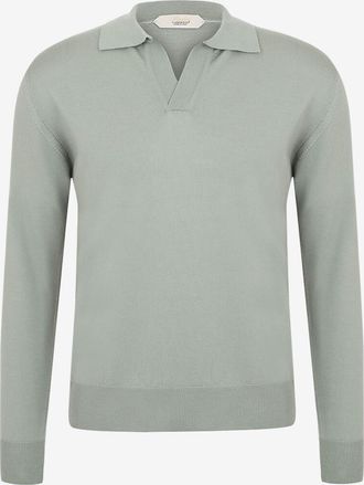 Aur&eacute;lien Feiner Polohemd-Pullover aus Wolle Cashwool