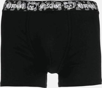 Moschino Mens Cotton Black Boxer Trunks - Size: 37/36/32