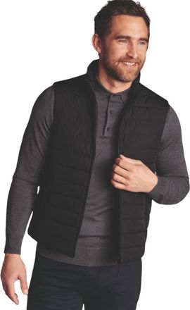 CHARLES TYRWHITT Lightweight Quilted Vest in Black at Nordstrom, Size X-Large