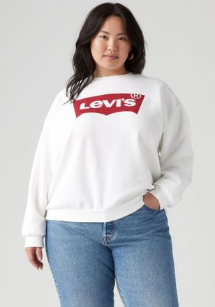 Levi's Plus Sweatshirt PL GR EVERYDAY CREW, mit Batwing-Logo mit Rosenprint